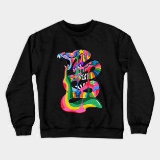 Colourful Snake Crewneck Sweatshirt